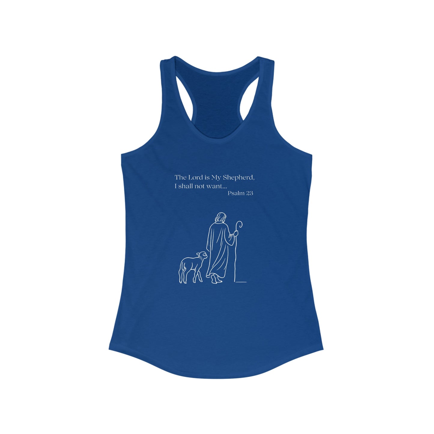 Women's Ideal Racerback Tank- WaterColor Owl