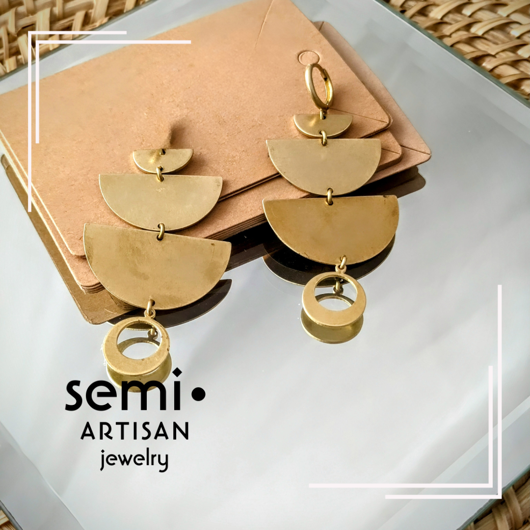 semi•ARTISAN jewelry Golden Sails Earrings