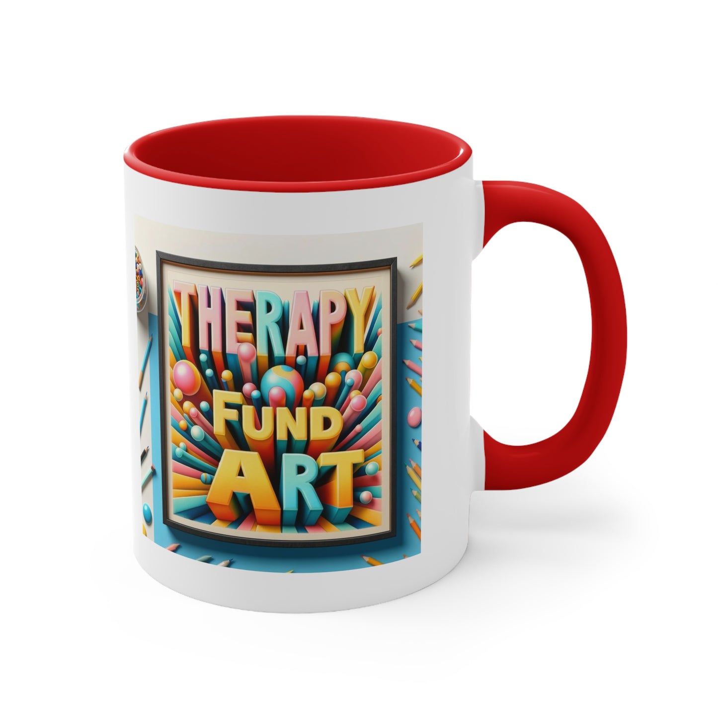 Therapy Fund Art Coffee Mug, 11oz