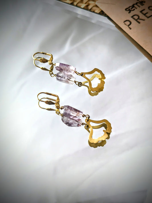 semi•ARTISAN Lavender Whisper Amethyst Earrings
