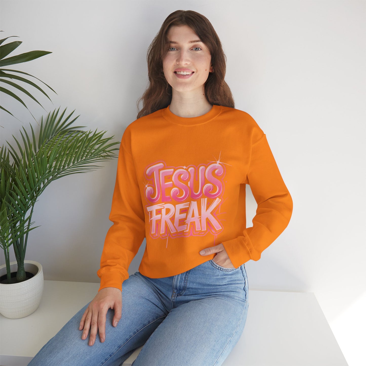 Jesus Freak III Unisex Heavy Blend™ Crewneck Sweatshirt - Bold & Inspirational Style