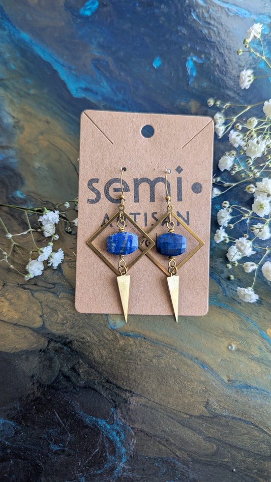 Lapis Lazuli Geometry Drops