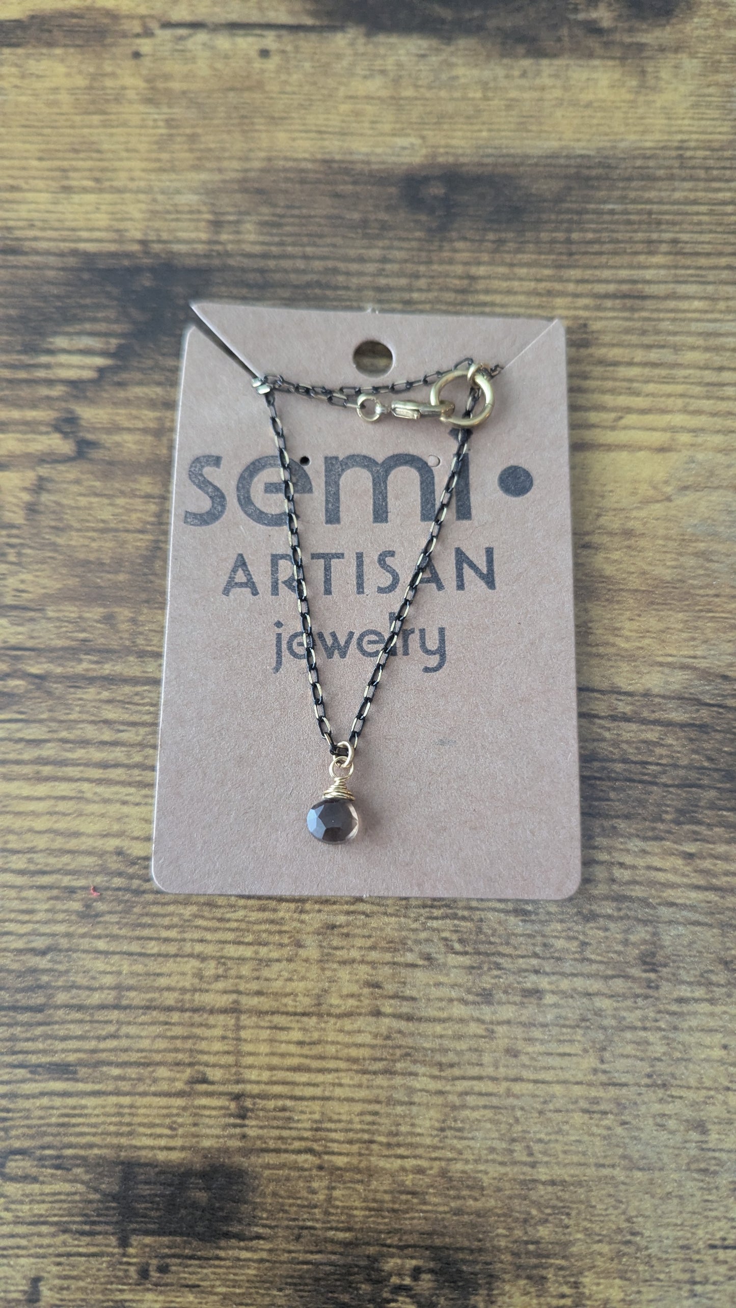 Smoky quartz necklace