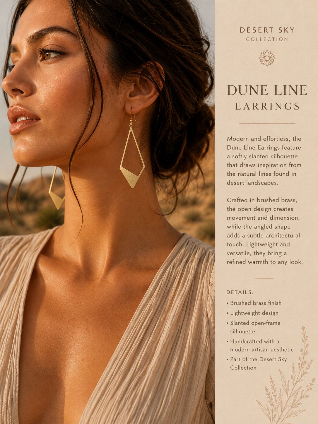 Dune Line Earrings