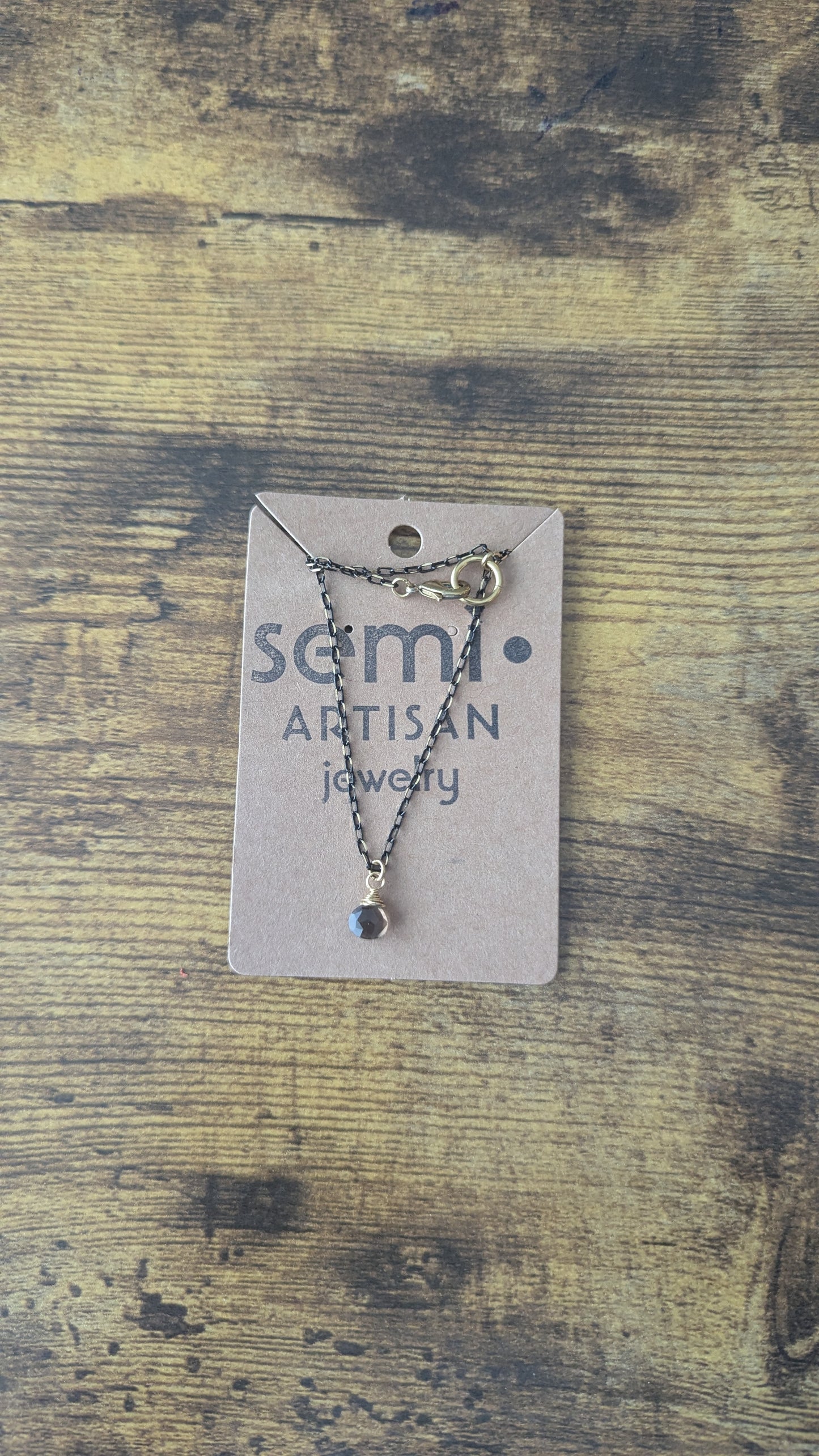 Smoky quartz necklace